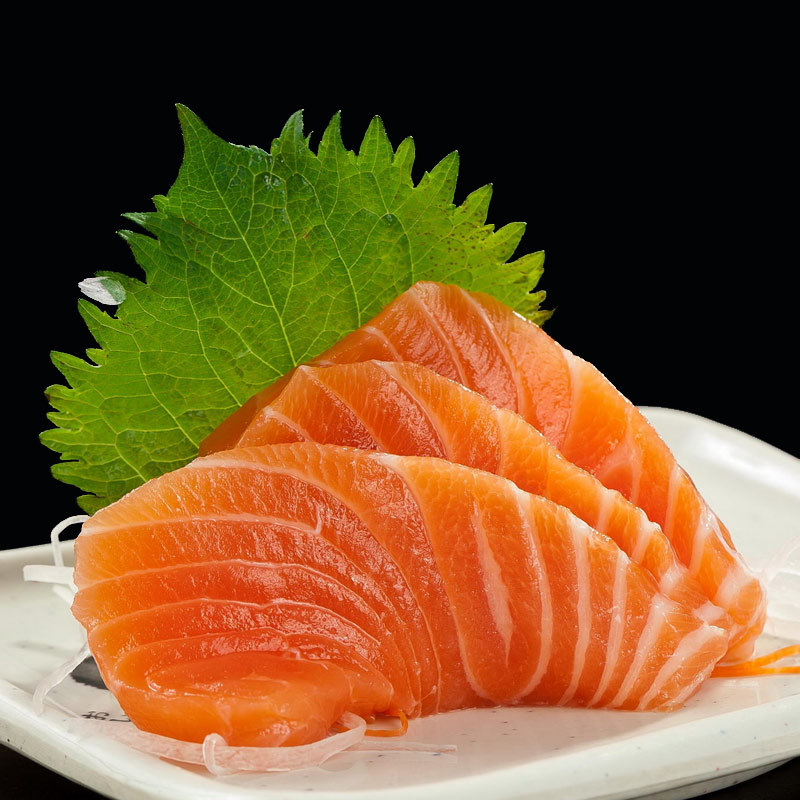 批发进口冰鲜三文鱼刺身 大西洋三文鱼刺身中段 新鲜生鱼片海鲜