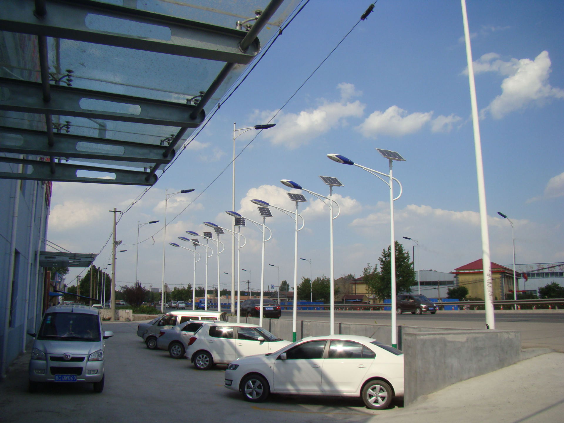 led太阳能火炬路灯 火炬路灯头 太阳能一体化 山东厂家 厂家直销