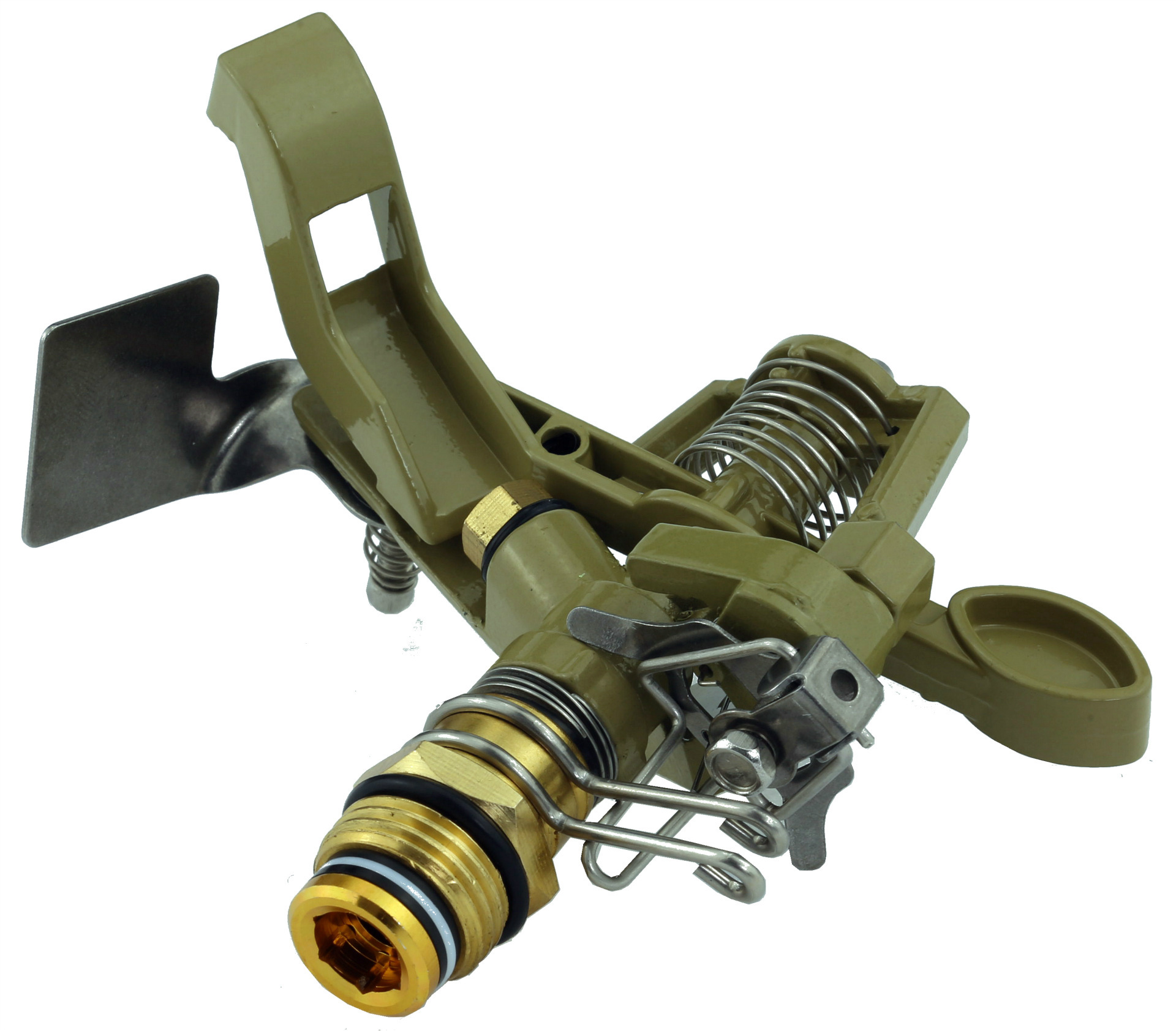 厂家产销锌鸟洒水器/锌合金脉冲式洒水喷头/360度自由旋转洒水器