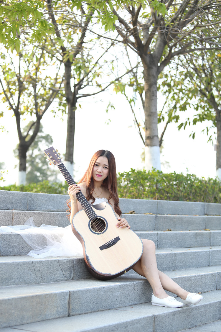 全单板吉他单板吉它41寸单板木吉他电箱单板吉他41寸手工琴