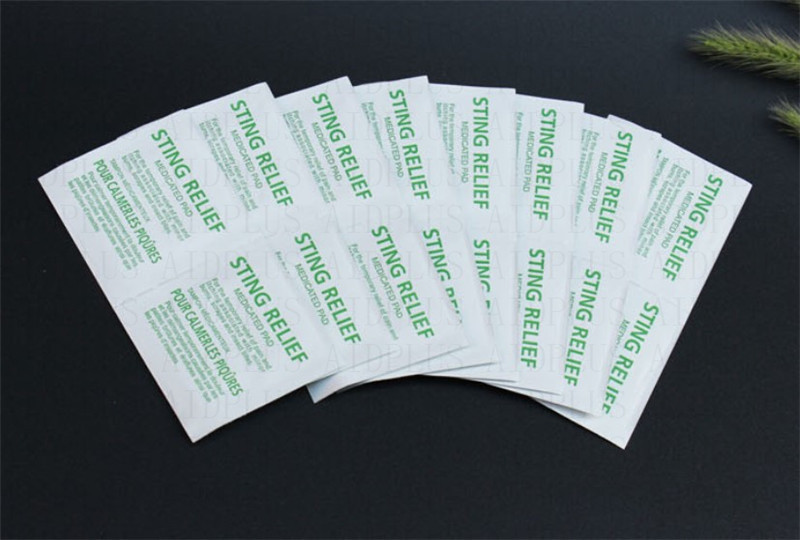 野营急救sting relief prep pad