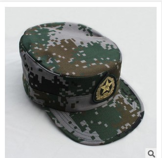 丛林林地荒漠迷彩平顶帽登山帽新款户外鸭舌帽沙漠帽子小兵帽