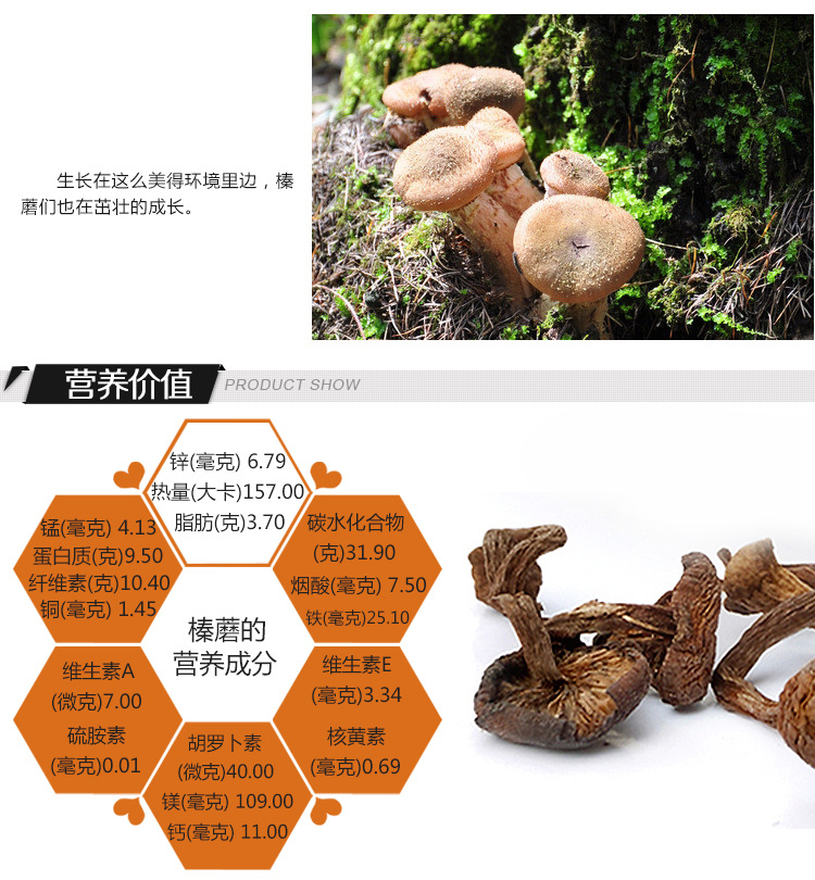 蛟松榛蘑 东北长白山特产野生榛蘑 鸡炖蘑菇 150g盒农家.