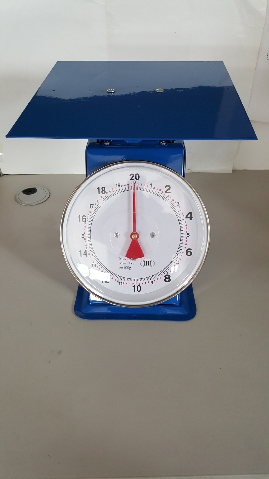 工厂专业供应20kg系列机械弹簧刻度盘秤 厨房平板弹簧秤家用台秤