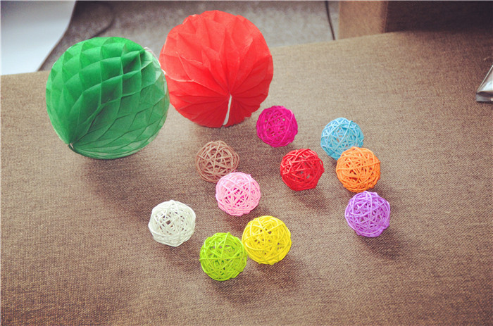 3cm rattan ball wedding decoration ornament craft ball