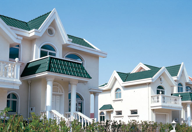 优质高级欧式连锁瓦 防腐蚀屋面瓦 4008