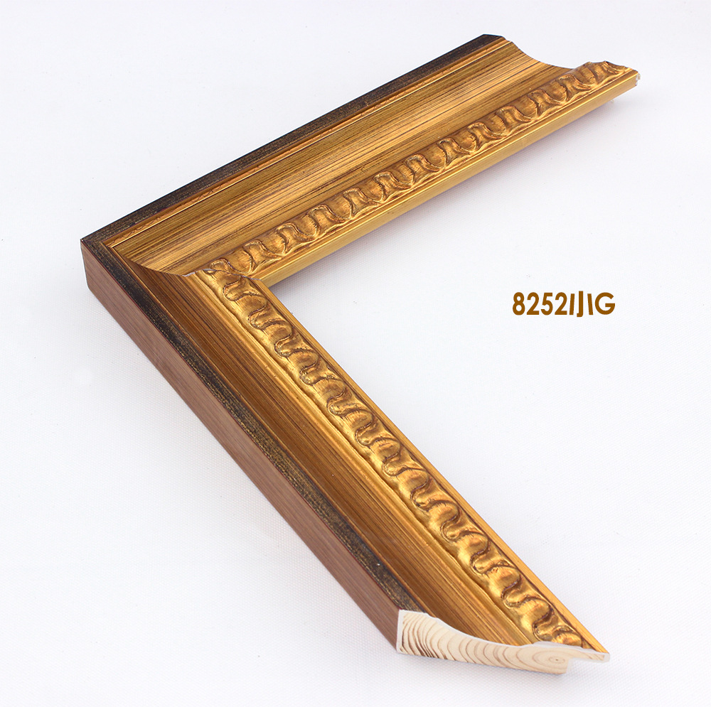 【君林框业】批发高档欧式复古实木画框线条镜框线条 8252小