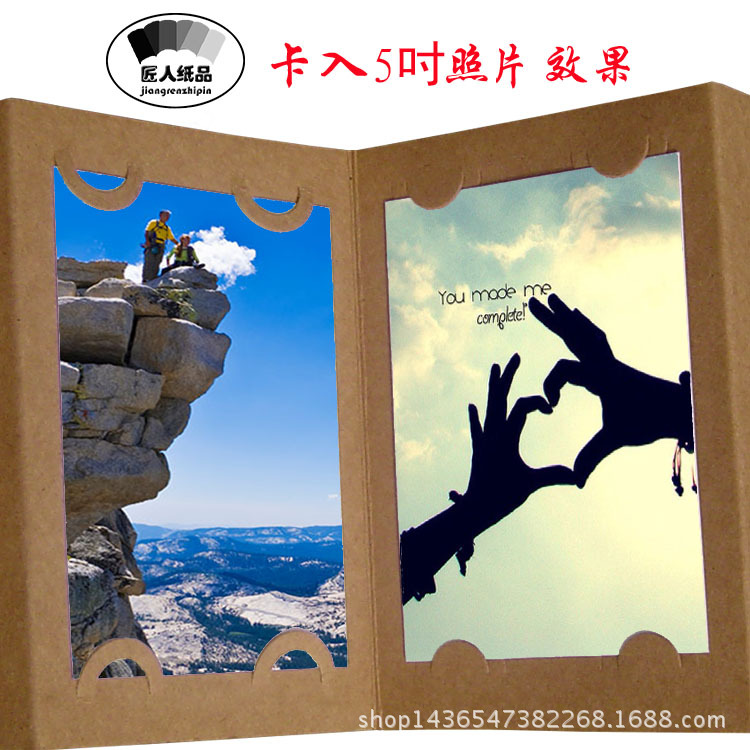 【长发少女 5吋插入式手风琴相册 折叠创意DIY