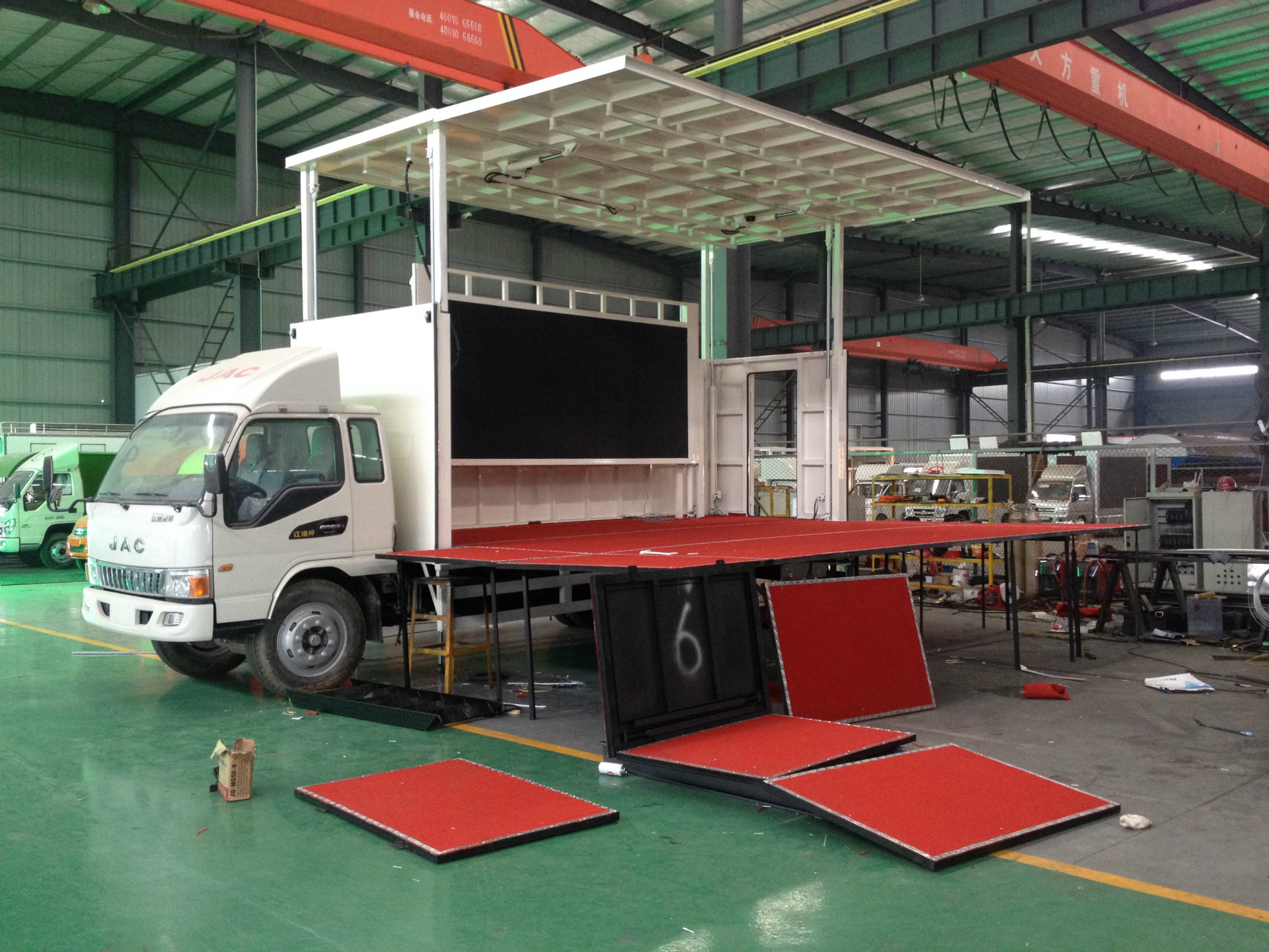供应淮安江淮威铃55平流动舞台车,红白喜事演绎车,汽车改移动 舞台