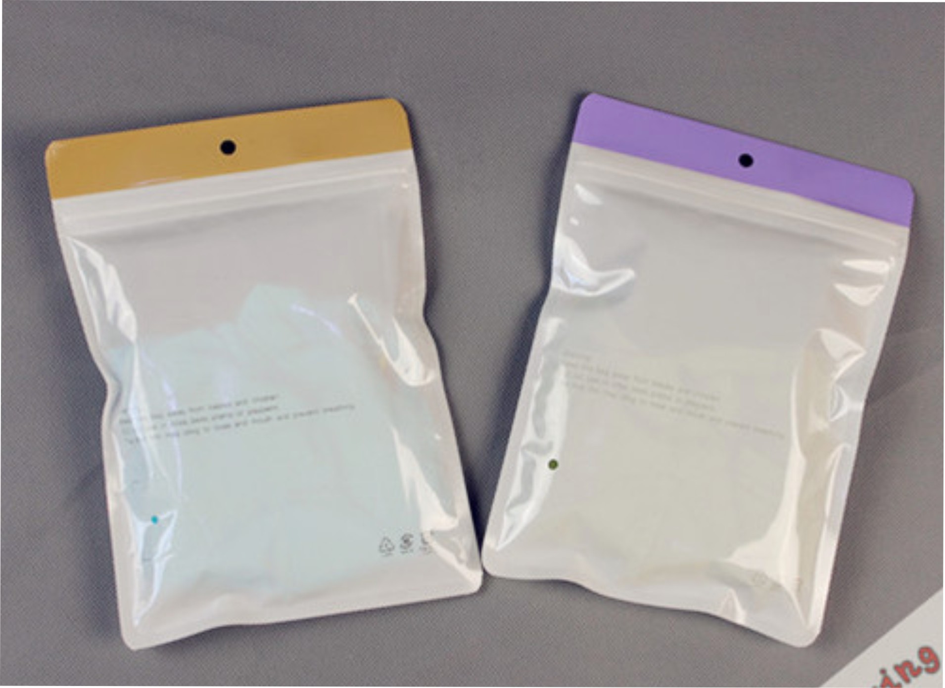 男女无缝内裤包装袋护腕护膝袜套塑料袋耳钉水钻饰品珠复合自封袋