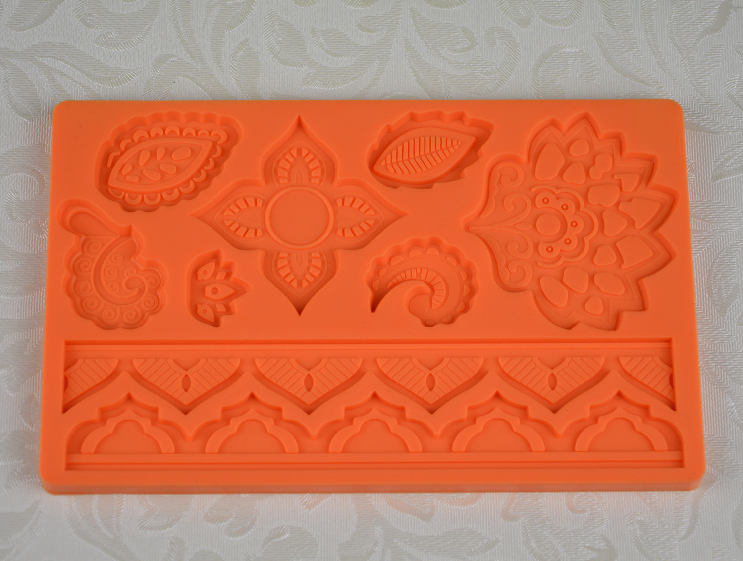 厂家直销硅胶蛋糕模具硅胶翻糖模具硅胶蕾丝模具叶子花朵压花模