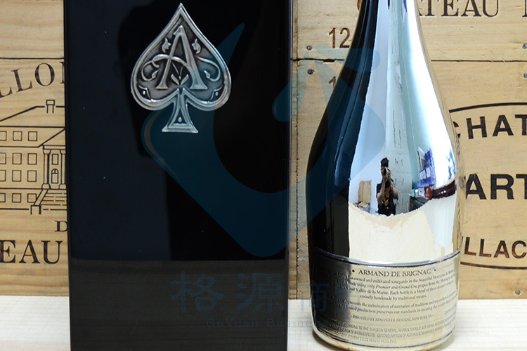 格源原装原瓶进口红酒法国银色黑桃a起泡酒洋酒批发代理气泡酒