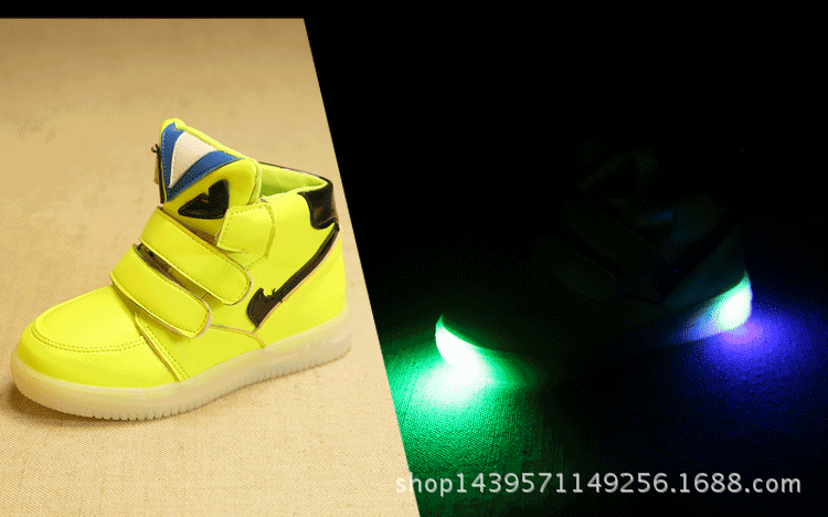 2017儿童运动鞋秋冬季男童女童鞋亮灯鞋耐磨发光鞋小怪兽休闲鞋子