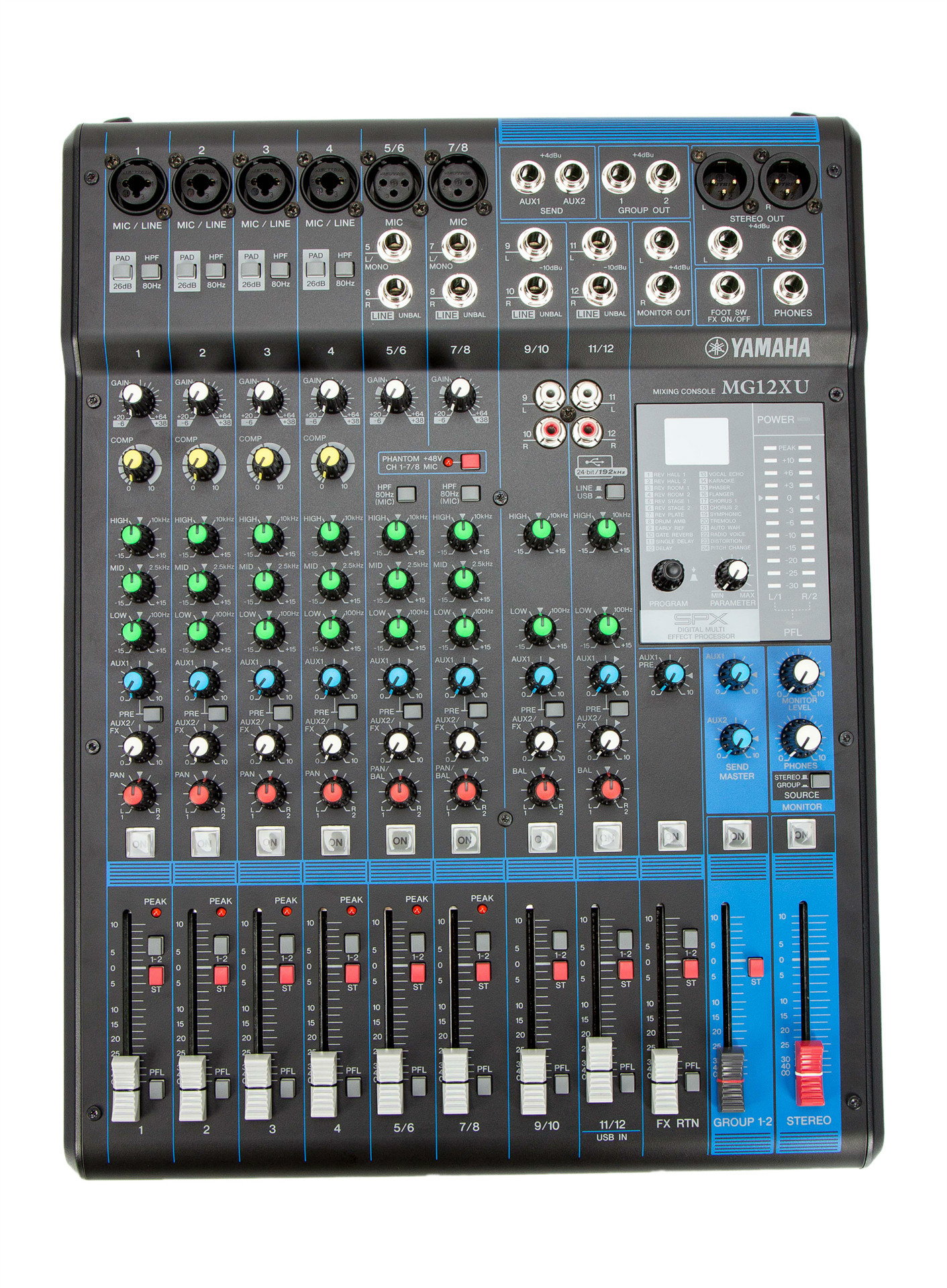 yamaha雅马哈mg12xu带效果12路调音台 正品行货