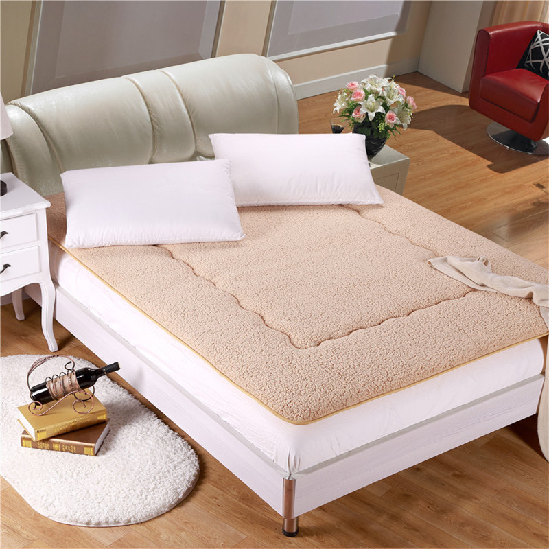 加厚榻榻米床垫 羊羔绒 学生宿舍加厚褥子 单双人垫被 床垫批