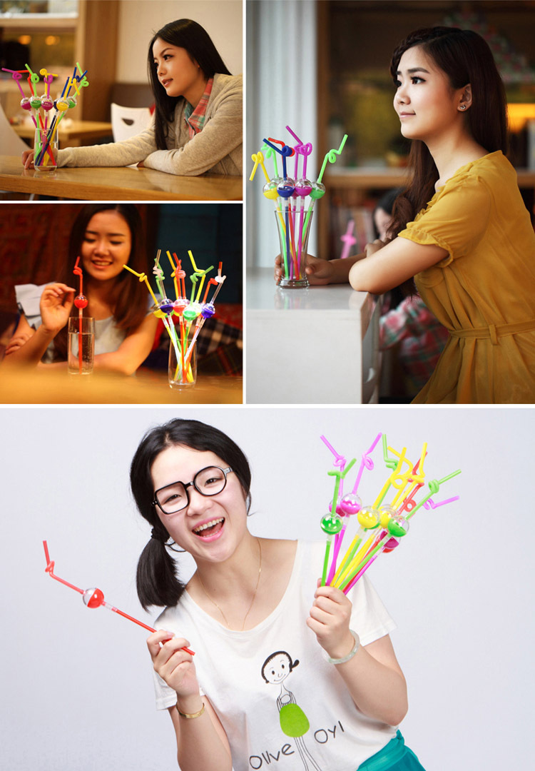 72516双童哈哈一次性儿童创意可爱造型塑料艺术吸管批发定做