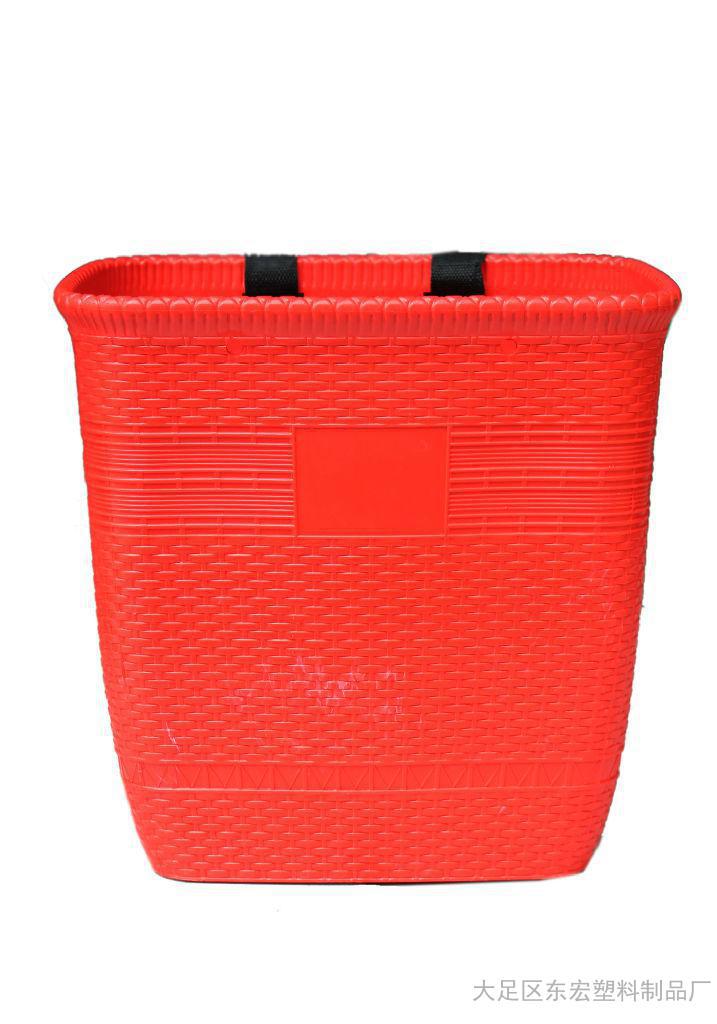 江湖地摊新货源仿竹编纹塑料背筐 背篼 新料背篓厂家直销特价包