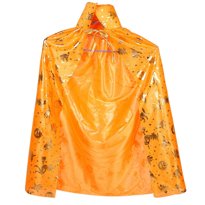 披风是针织布材料/叉子和斧头是塑料/巫婆是纱布材料【颜色】:橙色