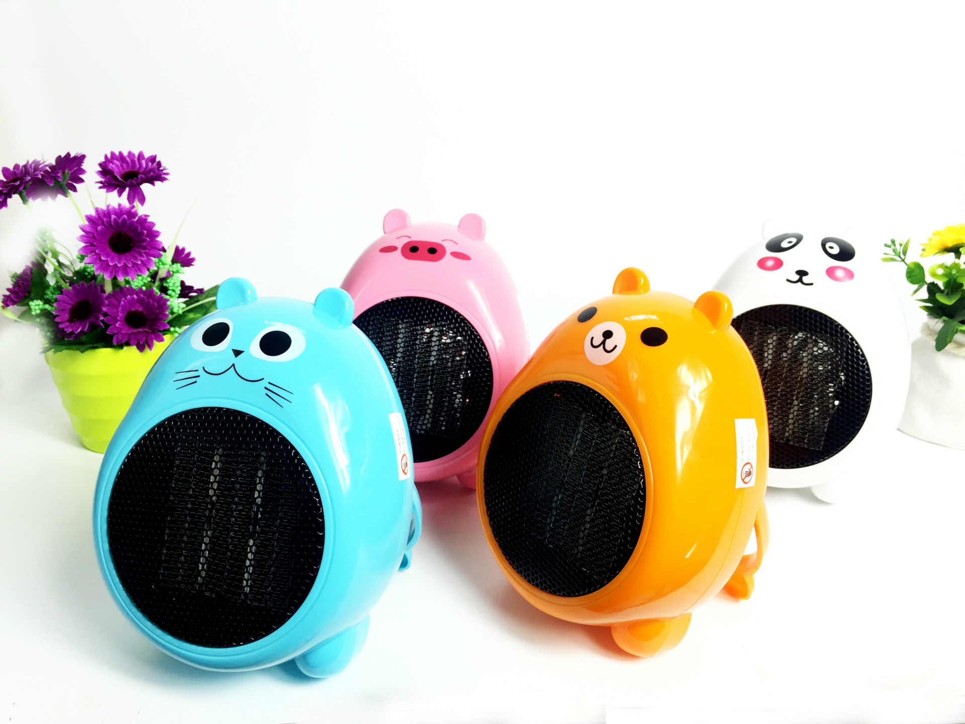 卡通迷你暖风机 时尚桌面小功率暖风扇小太阳 家用电暖器取暖器