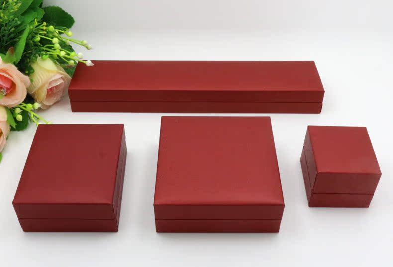 高档绒布盒 珠宝首饰盒 吊坠盒 项链盒 饰品盒 包装盒 多色