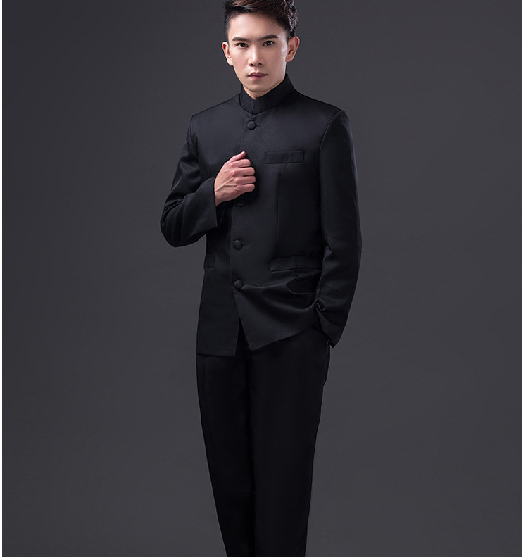 五四青年双层学院风中山装民国时期校服毕业季学生装男