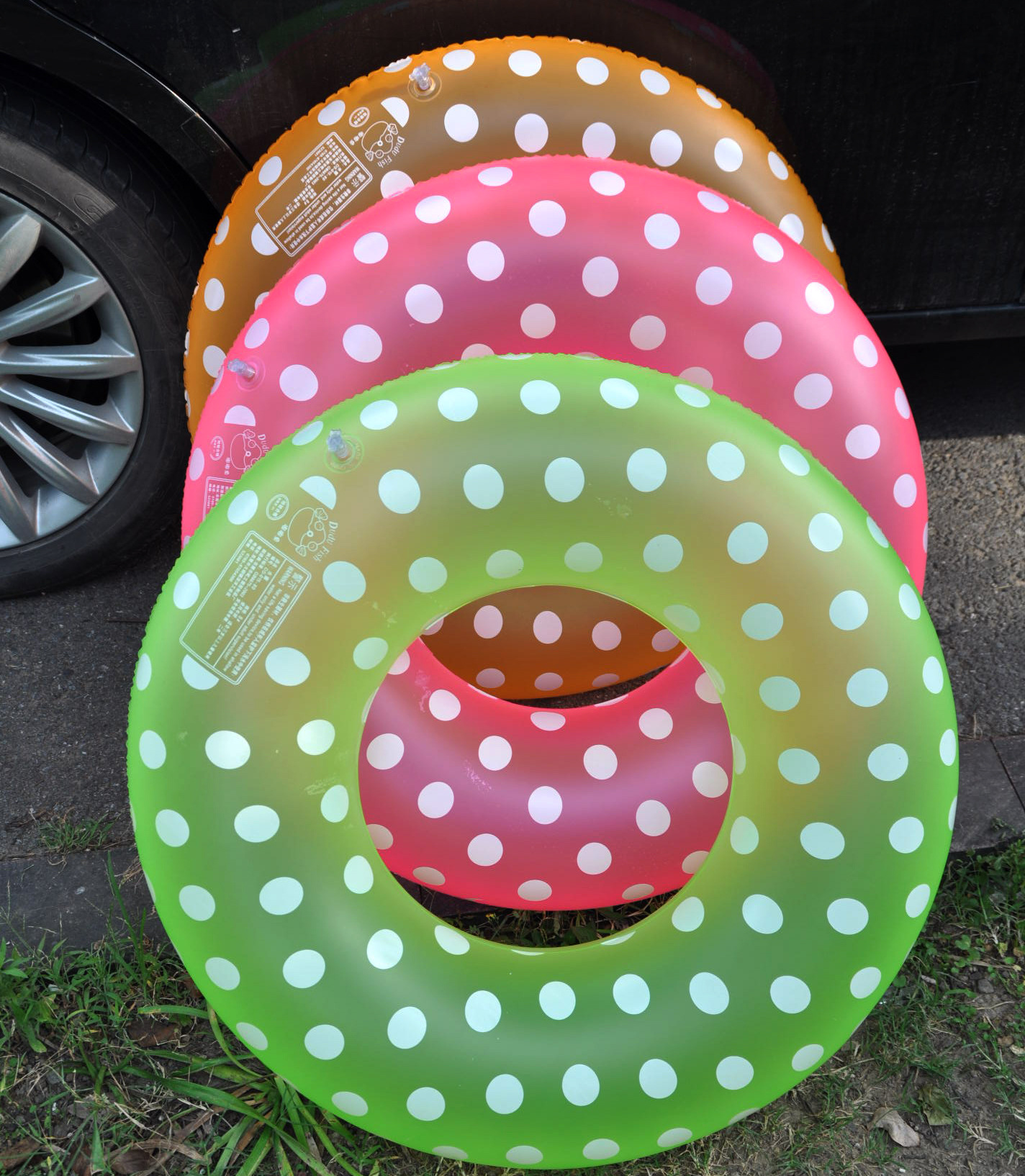 厂家直销 加厚新款圆点泡泡圈游泳圈/坐圈