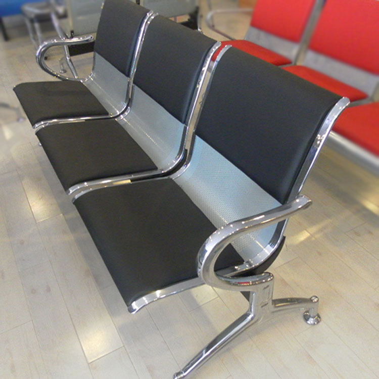 软包钢制排椅三人位等候椅4人位候车椅候机候诊椅医院排椅-阿里巴巴