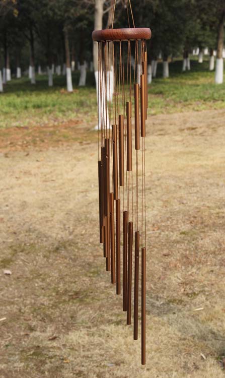 旋转式 高档音乐 金属风铃批发 家饰挂饰门饰 商务礼品35寸18管