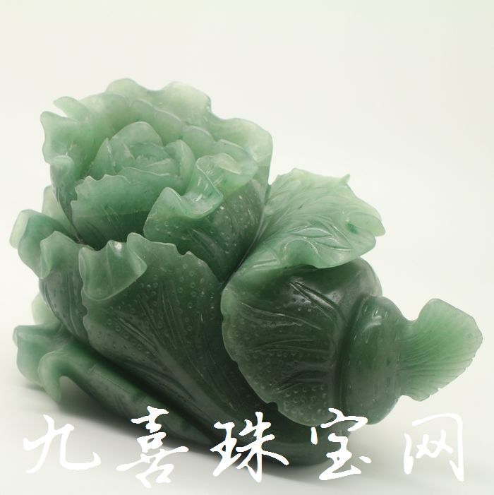 厂家直销新疆东陵玉玉石白菜摆件礼品精美家居风水玉器摆饰批发