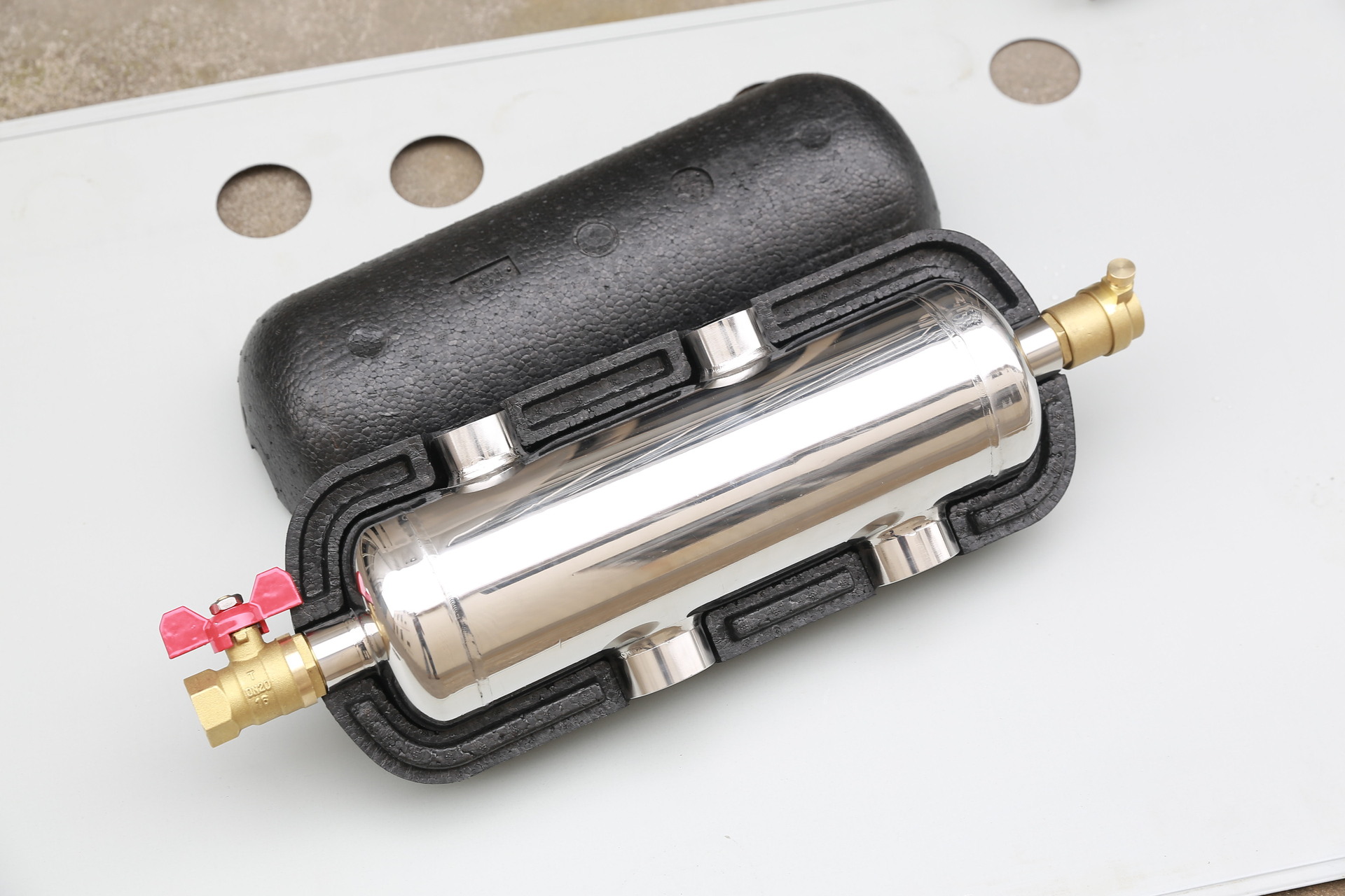 【不锈钢】采暖混水罐 壁挂炉采暖耦合罐 108混水罐 工厂批发