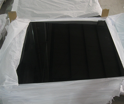 10mm 黑色透明钢化玻璃 透光黑玻 家具玻璃 黑色茶几台面