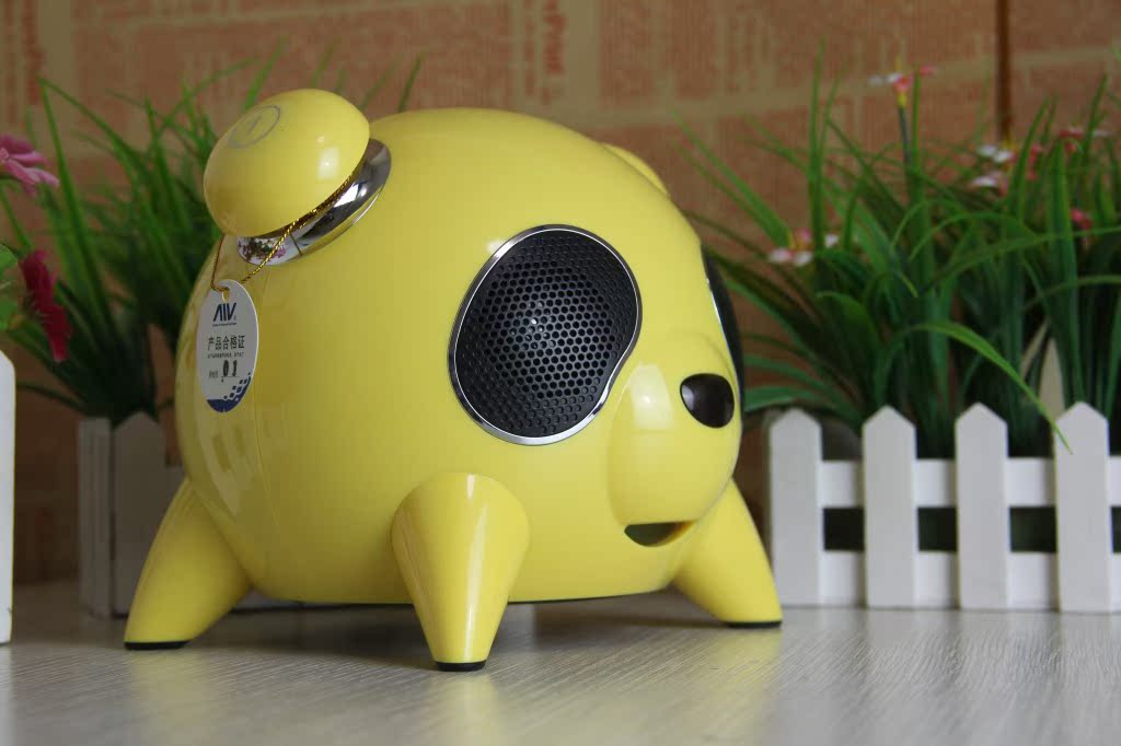 aiv音箱 2.1音箱 熊猫音箱 4寸低音 超好音质 触摸按键 卡通音箱