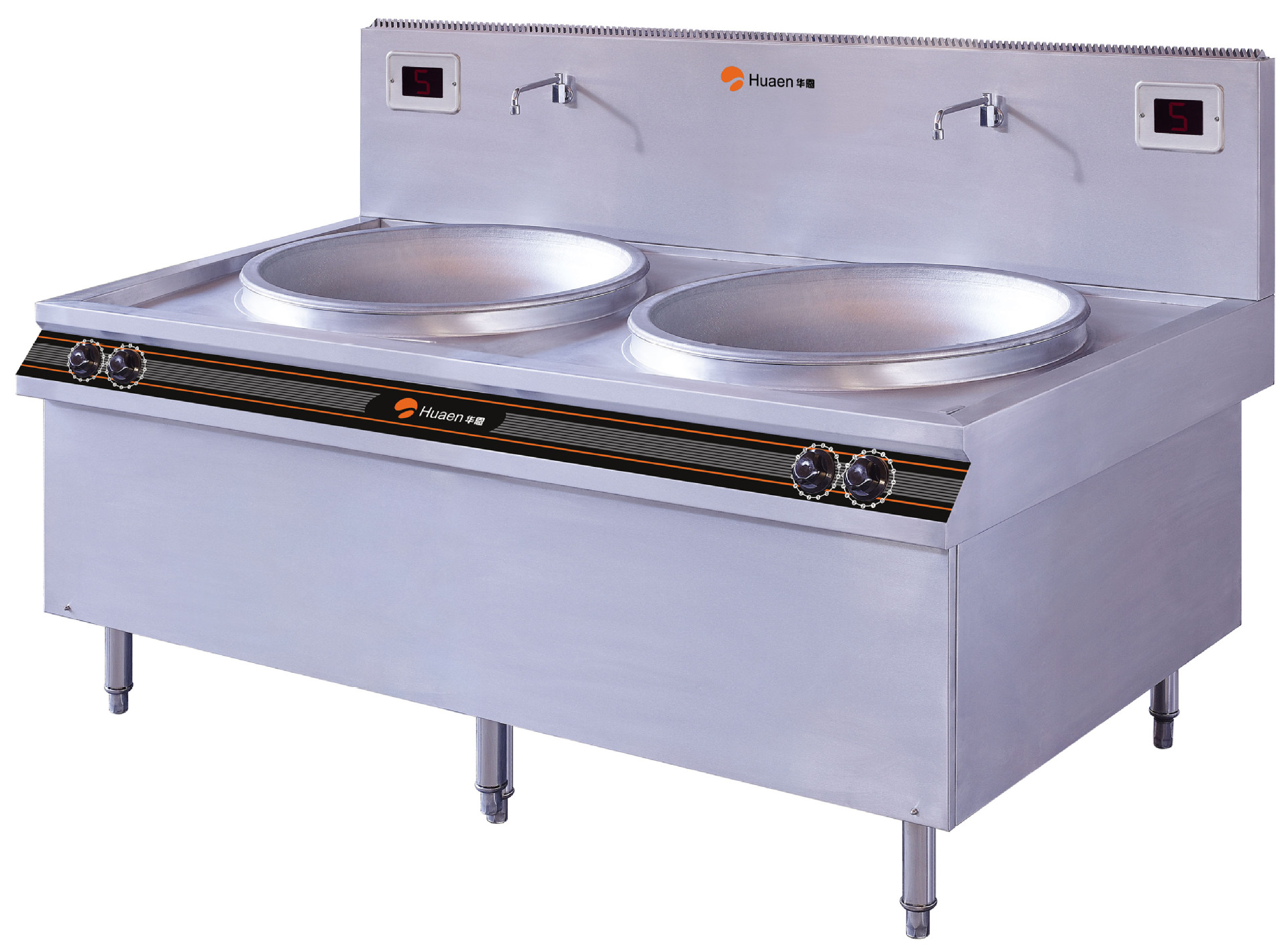 商用电磁双头φ80cm大锅炉 大功率商用电磁炉电磁灶 多功率可选