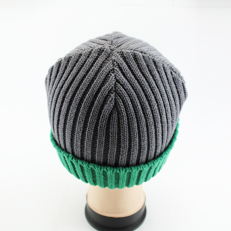 毛线帽子_提花麻花条纹包头毛线帽子定做批发 中老年人男女冬季针织帽