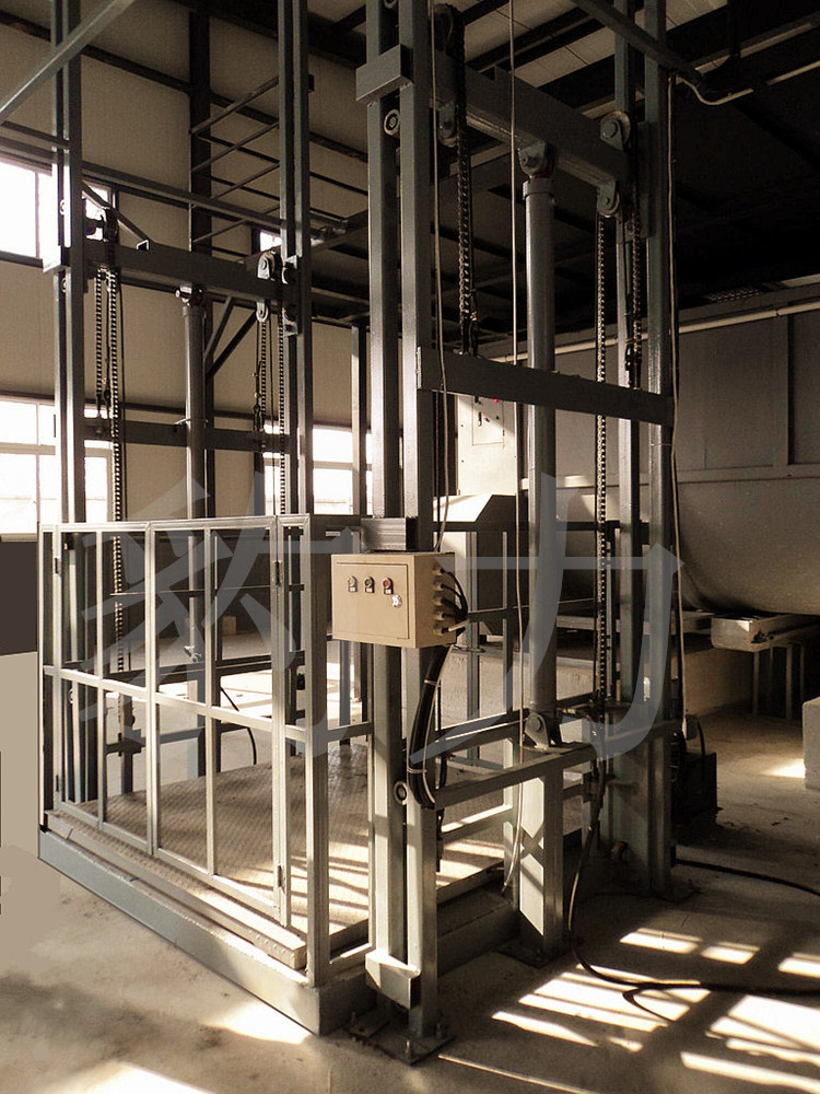 厂家直销 固定导轨升降机 轨道式升降机 简易升降货梯