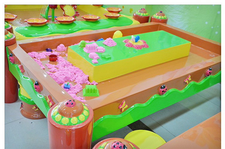 翔三 儿童游乐场设备室内diy手工沙池 花园沙桌淘气堡项目太空沙