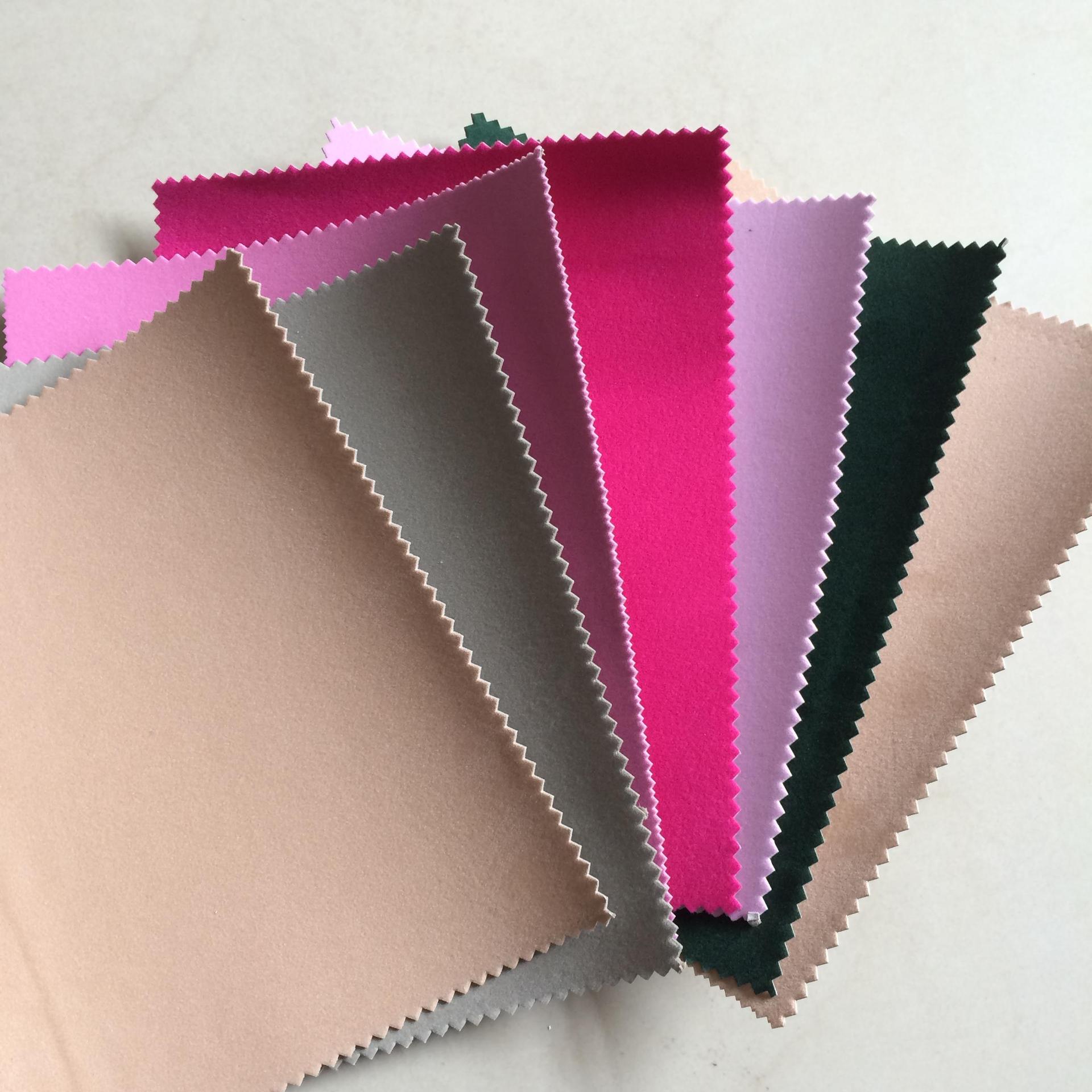 厂家杏色可印刷植绒布中绒布批量现做质量保障