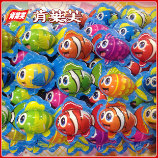 新款年货糖果六彩鱼巧克力儿童玩具零食小食品 厂家批发直销