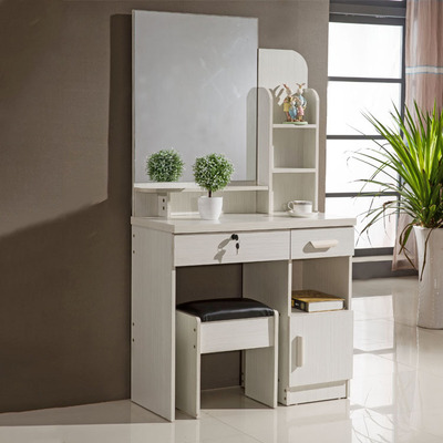 厂家直销简约现代梳妆台 白色化妆桌家用小户型板式梳妆台批发