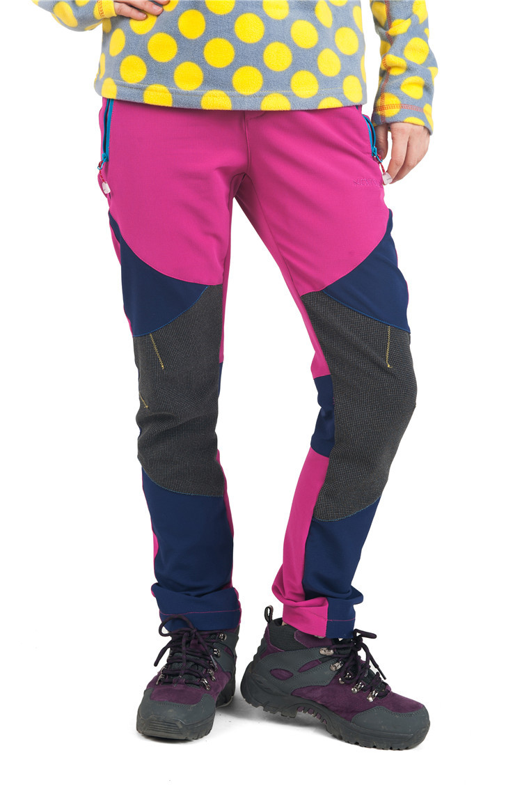 nextour户外速干裤女春款四色拼接快