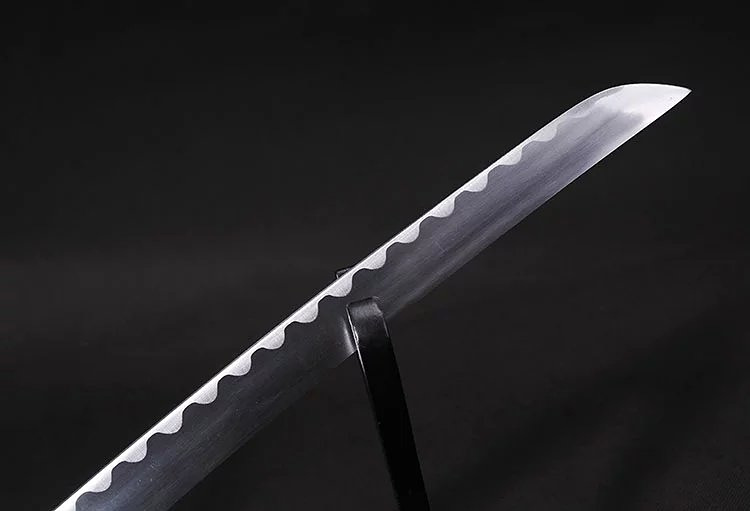 龙泉刀剑 加厚型黑色刻龙武士刀剑日本刀 东洋刀剑亚光套刀未开刃