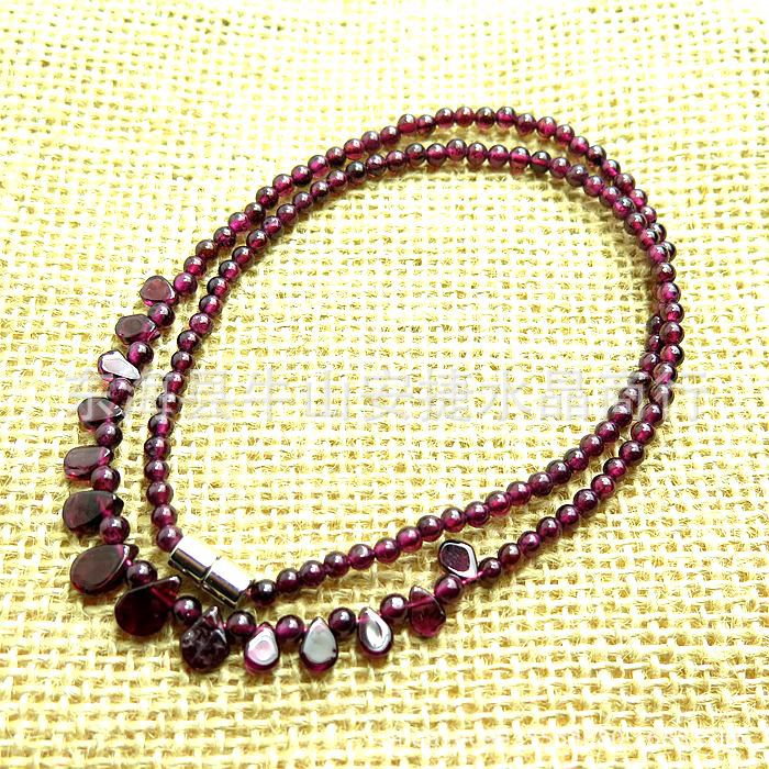 天然水晶_天然水晶 天然石榴石公主链 时尚滴水手工 - 阿里巴巴