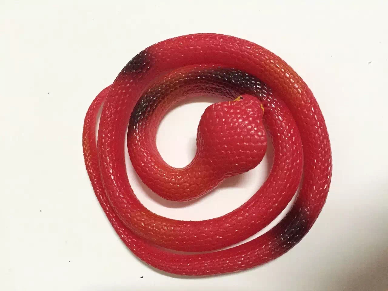 厂家供应 创意软橡胶蛇玩具蛇 景区热卖仿真整蛊玩具 70圆头蛇