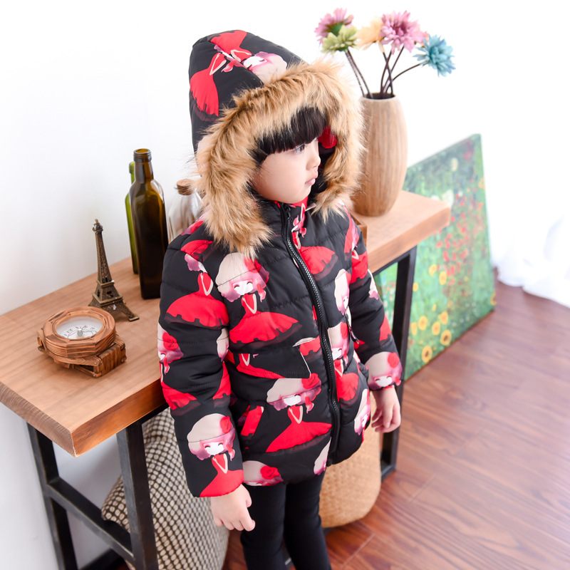 【包邮】儿童 女童 中童 卡通女孩 加厚 保暖 棉衣 棉袄 冬装