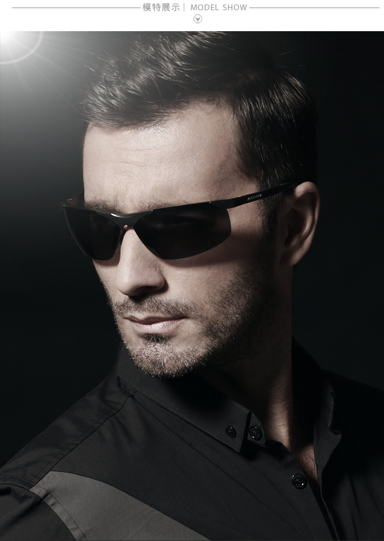 男士彩膜铝镁偏光太阳眼镜 开车司机墨镜镜厂家直销6501