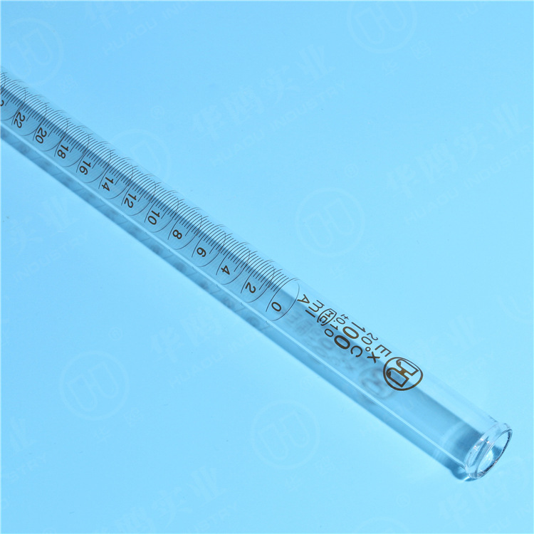 华鸥酸式滴定管a级10ml 优质白色透明酸式滴定管10ml a级5支/盒