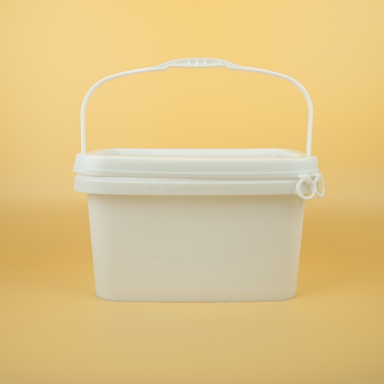 湖南厂销5kg长方形塑料桶 pp美式塑料方桶 5升长方桶 可定制