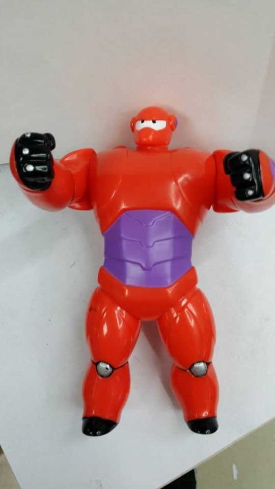 【供应动漫手办批发 超能陆战队 红胖子头手脚能动