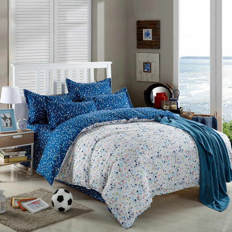 卡斯诺家纺 活性磨毛芦荟棉四件套 厂家批发团购床上用品供网销