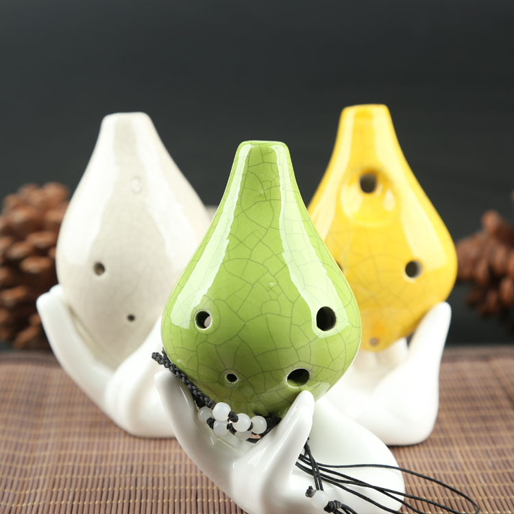 六孔陶笛 送教材中音c调 音色纯正 琴行学校专用陶笛 厂家批发